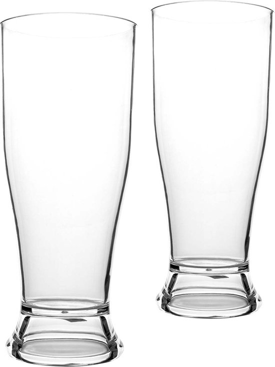 Bo-Camp Plastic Bierglas - Binnen en buiten - 580 ml - 2 Stuks van Bo-Camp — afbeelding 2