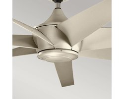 Plafondventilator met verlichting - Lehr - 80in / 203cm ventilator - antiek satijnen zilver