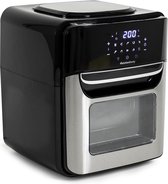 Melchioni 118340034 friteuse Enkel 12 l Vrijstaand 1700 W Heteluchtfriteuse Zwart, Roestvrijstaal