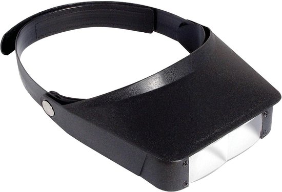 Foto: Mv 23 magnivisor headband magnifier visor with flip down lens hands free magnification vergrootglas met verlichting