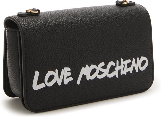 MOSCHINO IN LOVE WE TRUST BIKER BAG - Schoudertas - fantasy black/zwart