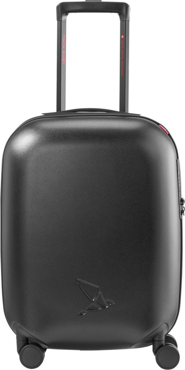 Pack Easy Gen T 4 wielen Cabinewagen 52 cm - Harde bagage - TSA slot - schwarz