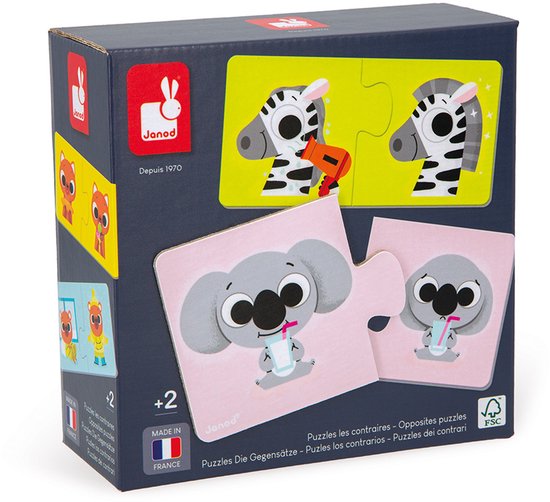 Janod - Puzzelspel - Associatiespel tegenstellingen
