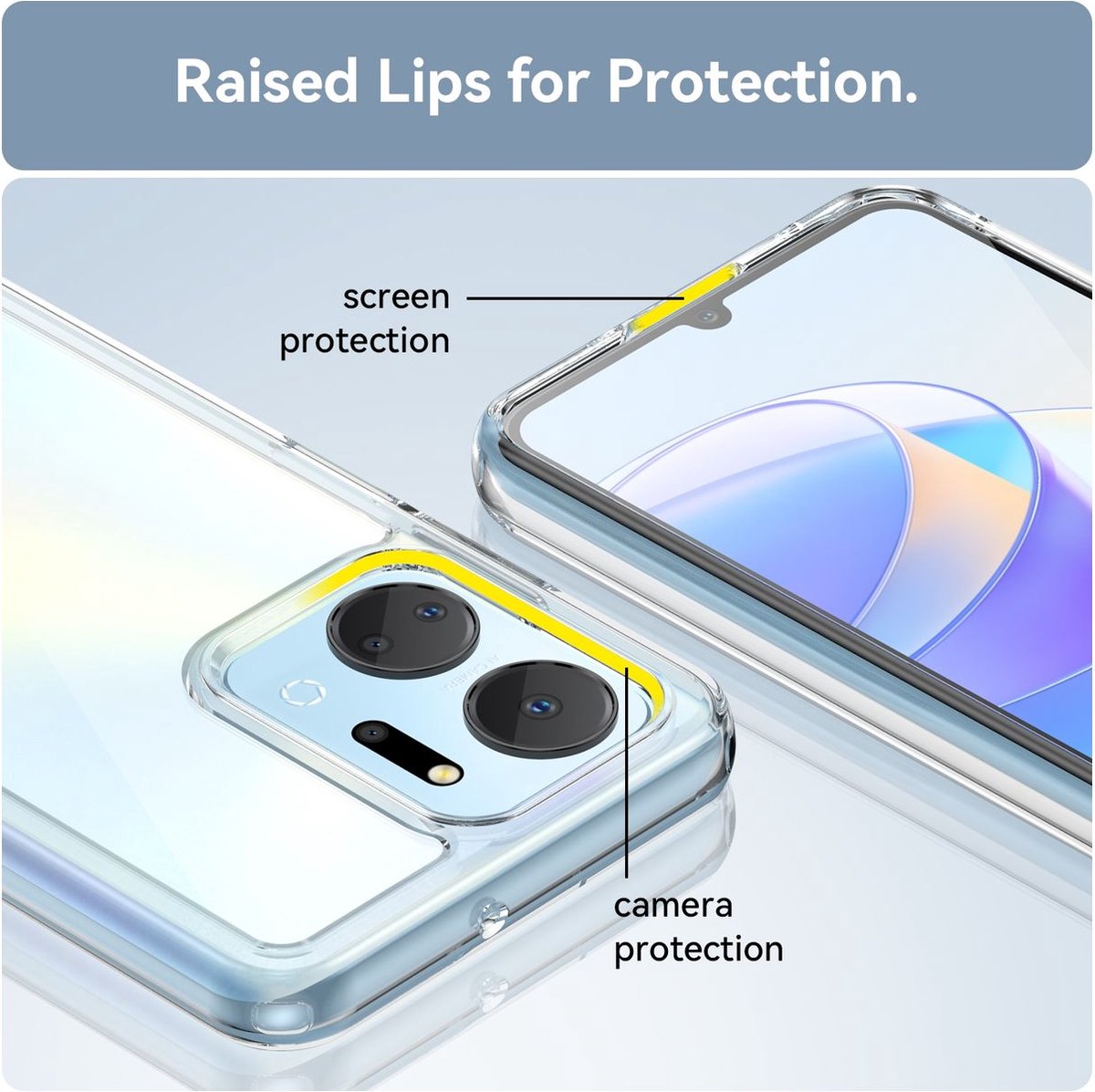 Mobigear Doorzichtig Hoesje geschikt voor HONOR X7A Telefoonhoesje Hardcase | Mobigear Crystal Backcover | Doorzichtig Telefoonhoesje X7A | X7A Case | Back Cover - Transparant