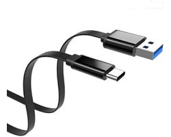 USB C kabel | Laadsnelheid 20V / 3A / 60 watt | USB 3.2 gen 1 | 5 Gb/s | Type A naar C | Male to male | Zwart | 2 meter | Allteq