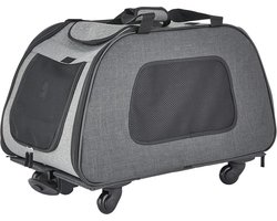 Trolley Trixie 28949 34 × 43 × 67 cm Zwart-Grijs met Wielen - Hondenbuggy