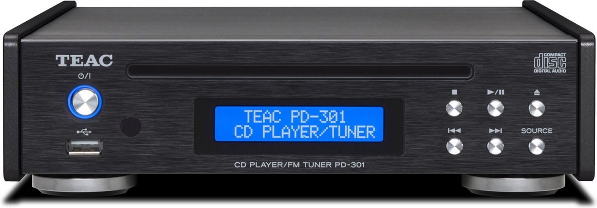 TEAC: PD-301 Tuner/CD-speler - Zwart