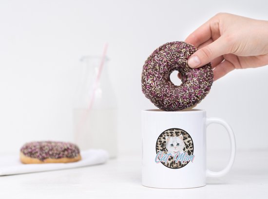 Mug Amoureux des Cat avec texte : Mom Cat | Amoureux des Chats | Sort de Chats | Cadeau | Mug drôle | Tasse de café | Gobelet à café | Tasse à thé | Tasse de thé