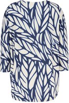 DIDI Dames Easy loose dress in darkblue with Lush print maat 48