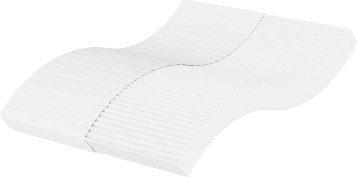 vidaXL - Schuimmatras - hardheid - H2 - H3 - 120x200 - cm - wit