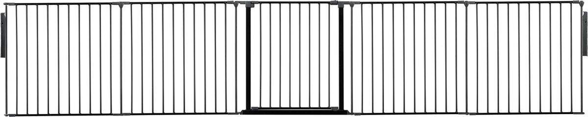 Safetots Kamerbreedhek, Panelenhek, Tot 370cm Breed, Zwart, 70cm Hoog