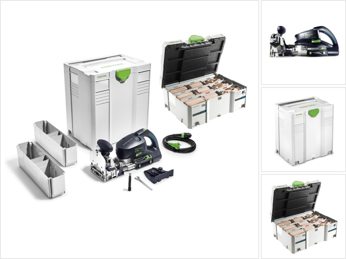 Festool DF 700 EQ-Plus Domino XL plugfrees 720 W (574320) 70 mm in Systainer + 306-delige plugset