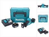Makita DJR 189 RF1J Scie sabre sans fil 18 V sans balais + 1x batterie 3,0 Ah + chargeur + Makpac