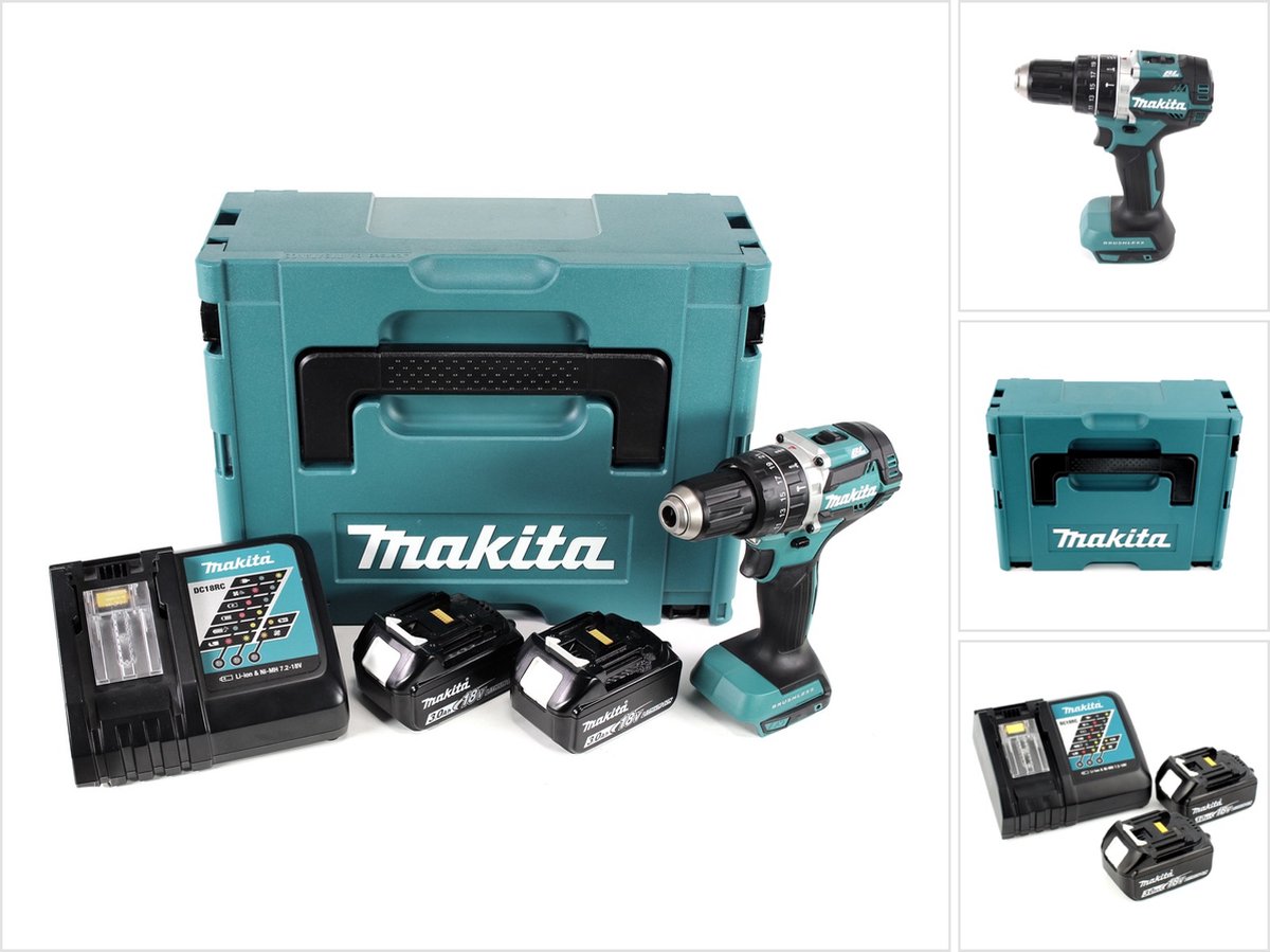 Makita DHP484RFJ Accu klop-/schroefboormachine 18V 3.0Ah in Mbox – foto 3