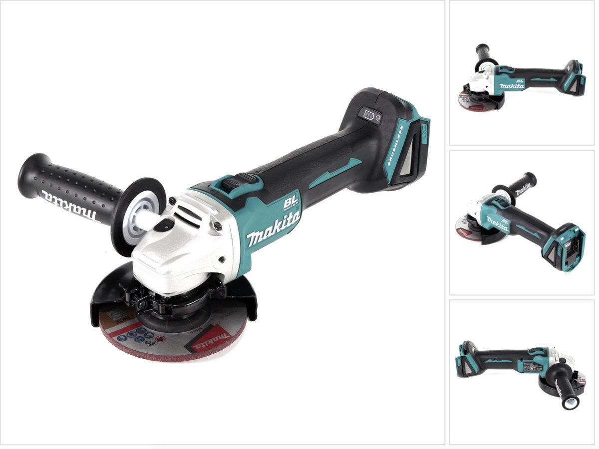 Makita DGA 504 Z Accu haakse slijper 18 V 125 mm Brushless Solo zonder accu zonder lader