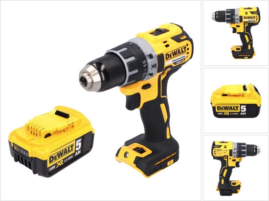 DeWalt DCD 791 N accuboormachine 18 V 70 Nm borstelloos + 1x oplaadbare accu 5.0 Ah - zonder oplader