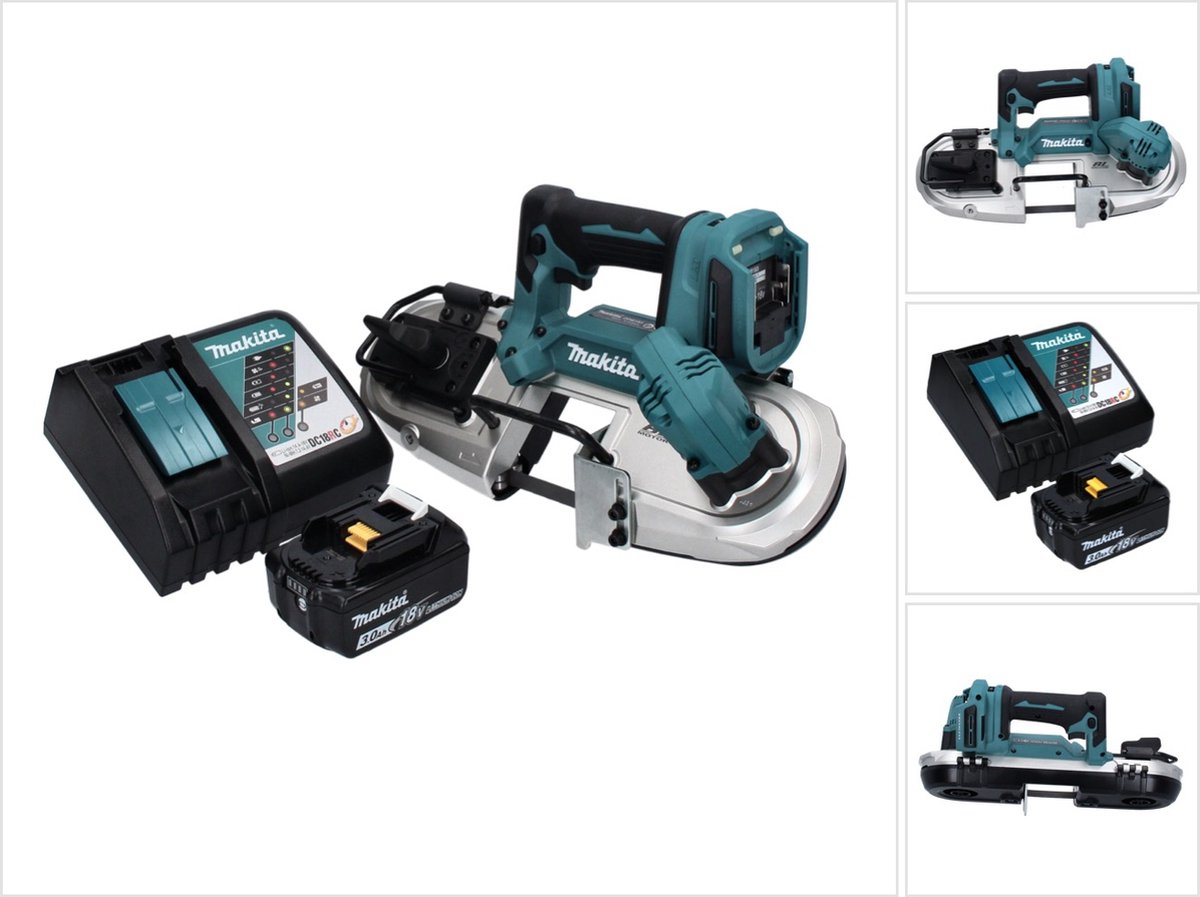 Makita DPB 183 RF1 accu-lintzaag 18 V 66 mm borstelloos + 1x accu 3,0 Ah + oplader