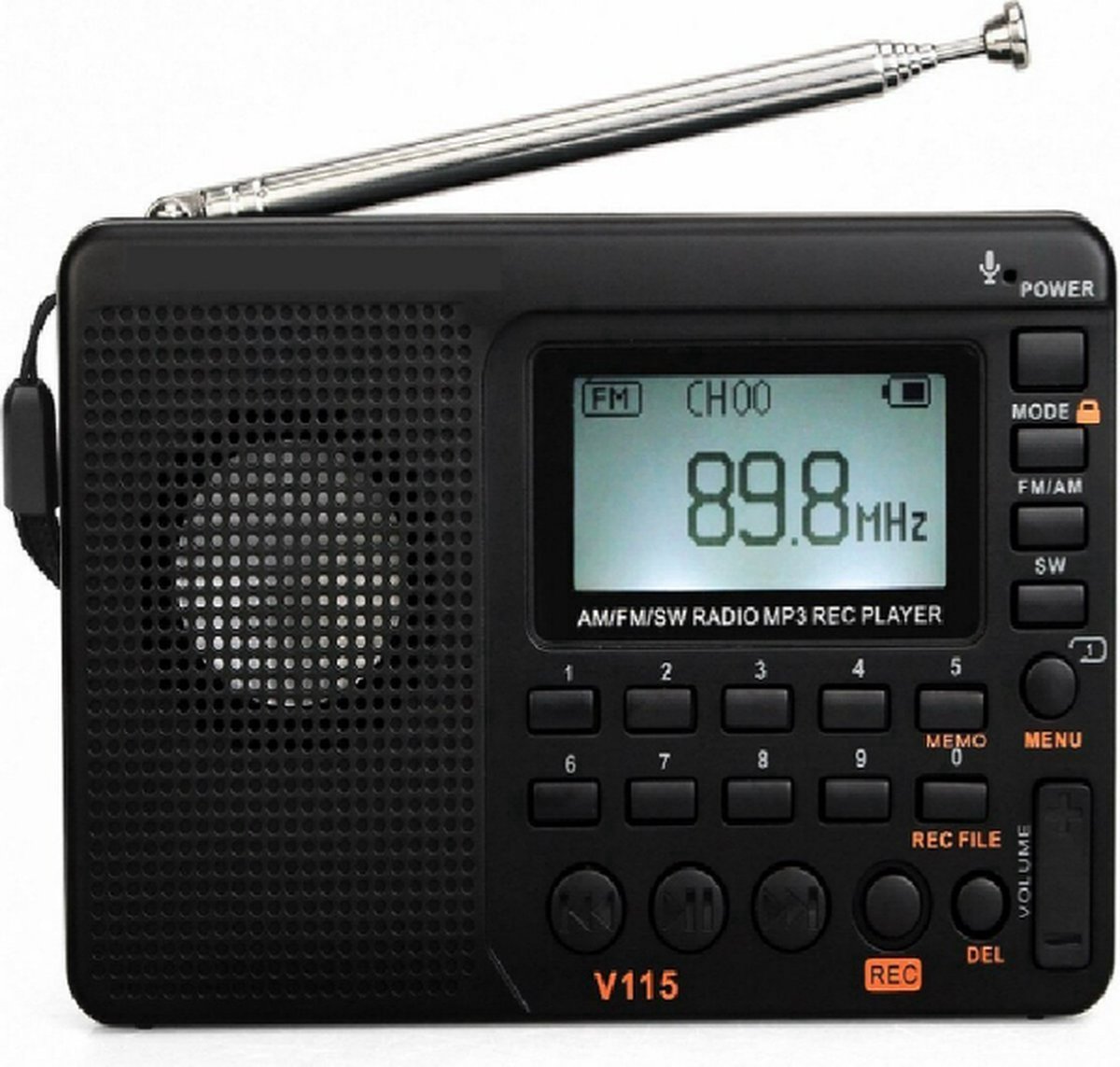 Velox Draagbare Noodradio - Noodpakket - Radio - FM - AM - Kortegolf - MP3 Speler - Oplaadbaar