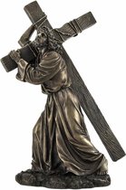 Veronese Design - Jezus op Weg naar Golgotha - Hoge kwaliteit polyresin - Gebronsd - Zeer gedetailleerd en mooi - hoogte ca. 30cm