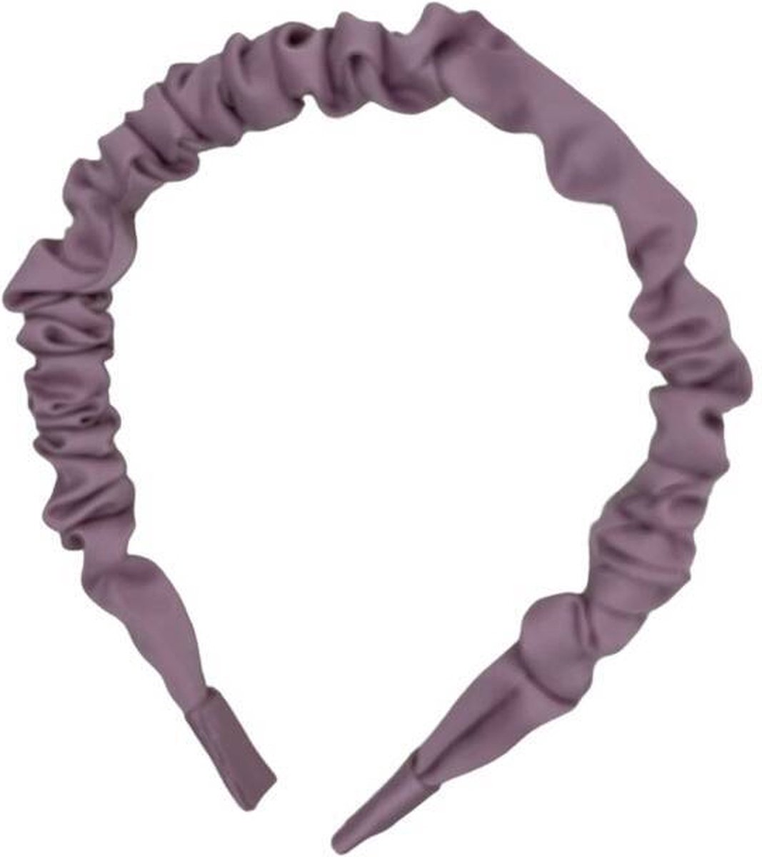 Diadeem - haarband van stof - lila - dunne haarband - kinderen/meisjes/dames - gerimpeld