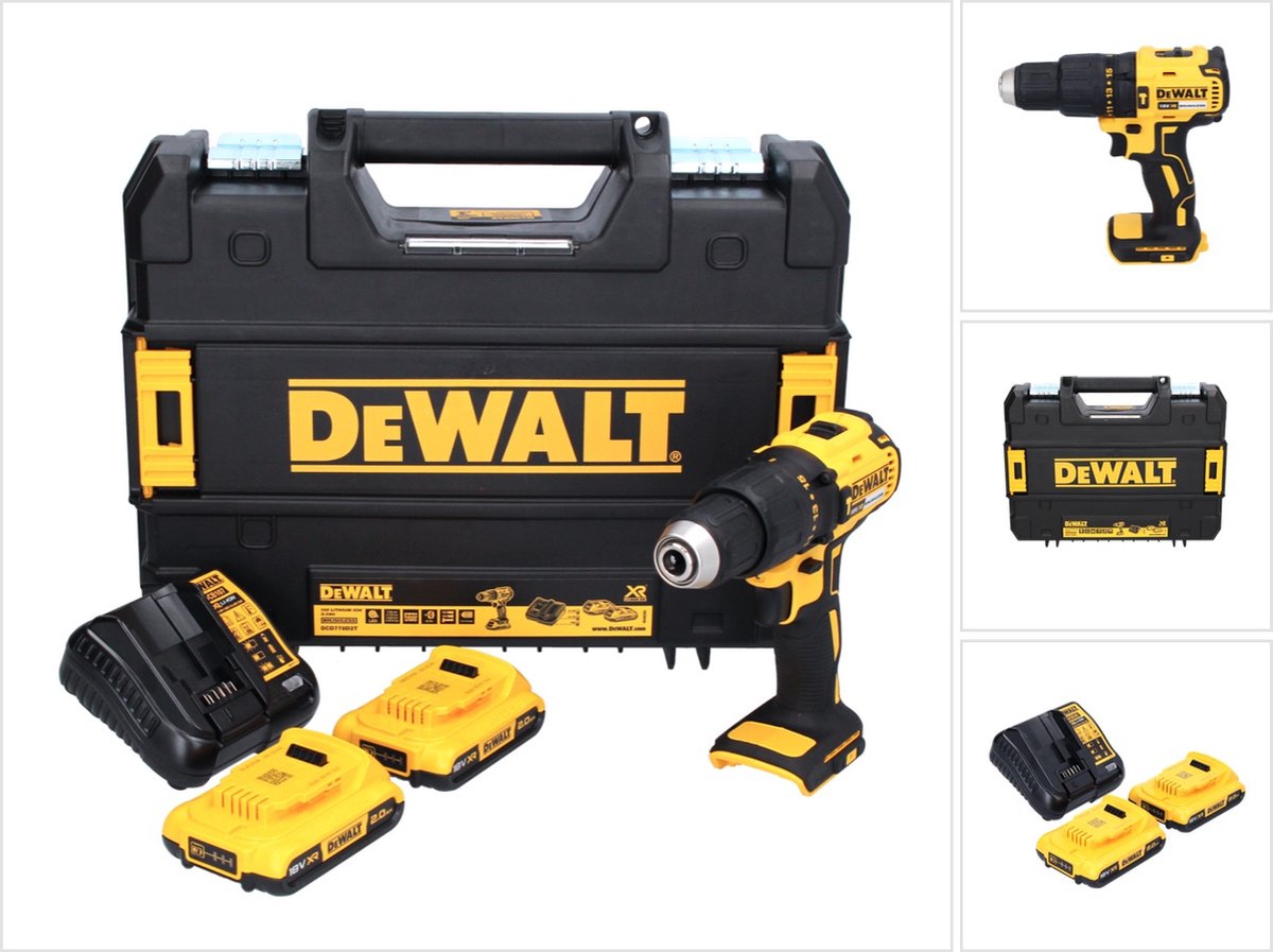 DeWalt DCD778D2T - 18V Accu Boormachine thumbnail 2