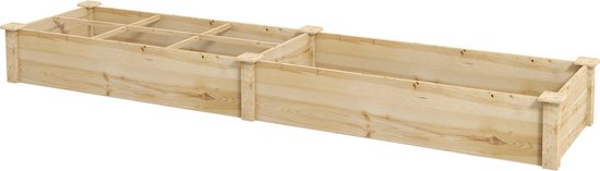 Outsunny verhoogd bed 123cm x 54cm x 74cm Outsunny verhoogd bed 123cm x 54cm x 74cm