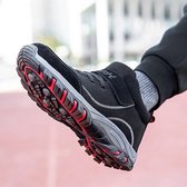 Heren Outdoor Wandelschoenen Lederen Velcro Borduurwerk Slijtvast Lichtgewicht Antislip Zachte Zool Dagelijkse Sportschoenen