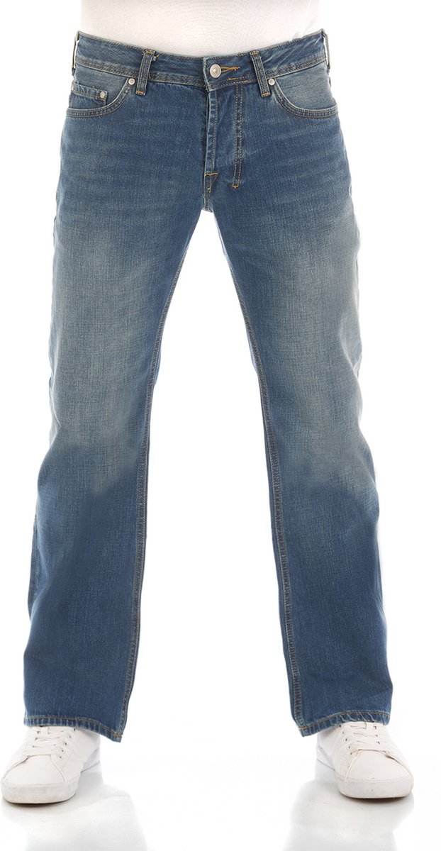 LTB Heren Jeans Broeken TINMAN bootcut Fit Blauw 30W / 30L Volwassenen