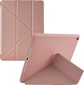 iMoshion Tablet Hoes Geschikt voor iPad 8 (2020) 8e generatie / iPad 7 (2019) 7e generatie / iPad 9 (2021) 9e generatie - iMoshion Origami Bookcase tablet - Rosé goud