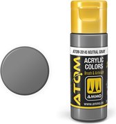 AMMO MIG 20145 ATOM - Neutral Gray - Acryl - 20ml Verf flesje