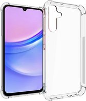 iMoshion Hoesje Geschikt voor Samsung Galaxy A15 (5G) / A15 (4G) Hoesje Siliconen - iMoshion Shockproof Case - Transparant