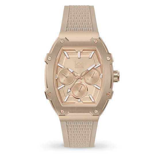 Ice Watch Ice Boliday - Timeless Taupe 022861 Horloge - Siliconen - Bruin - Ø 40 mm