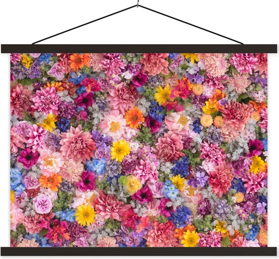 Affiche scolaire - Fleurs - Couleurs - Collage - 40x30 cm - Lattes noires