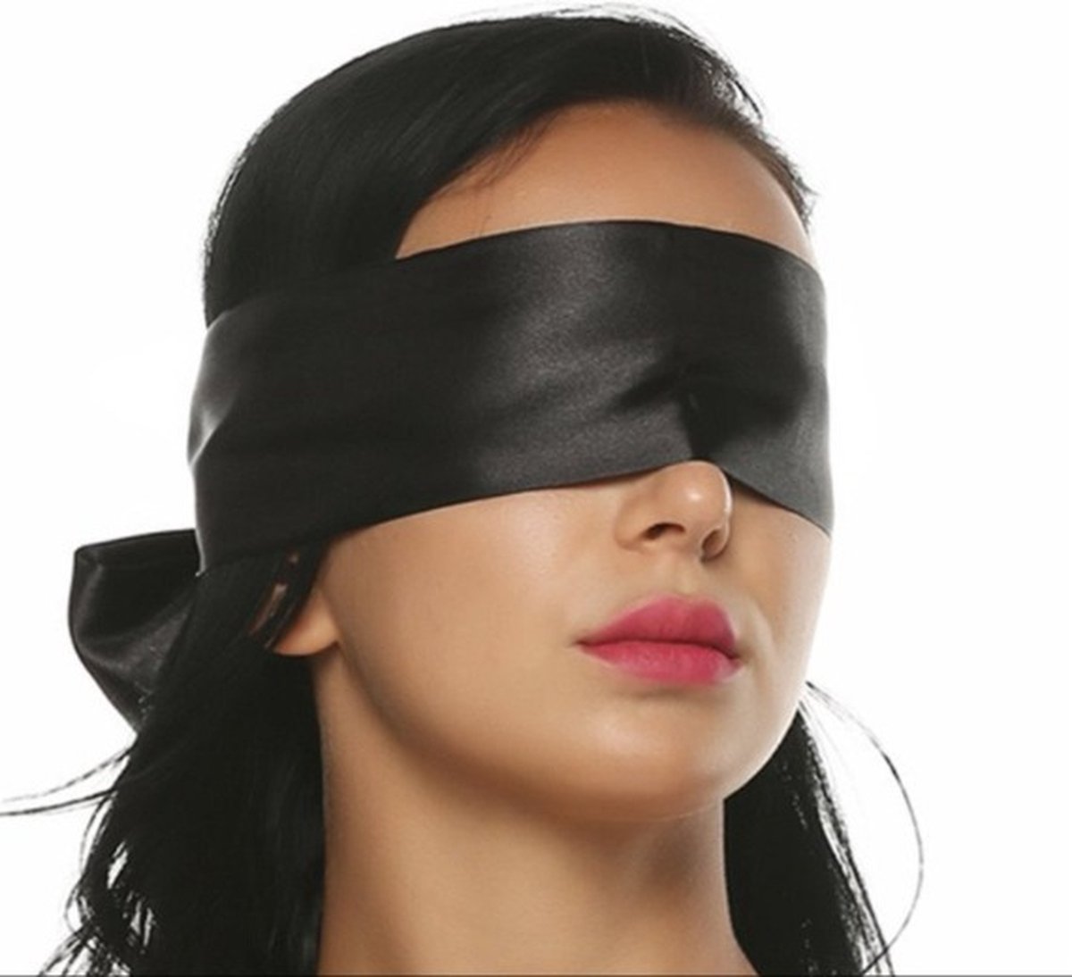 Goedkoopste Bondage Blinddoek - Zwart - 150 cm x 10 cm - Nylon - Bdsm - Plagen Stout - van Heble®