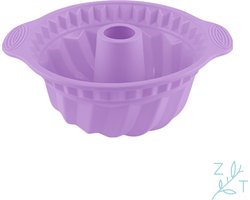 ZijTak - Spiraal bakvorm - Tulband - Tulbandvorm - Silicone - Pastel paars