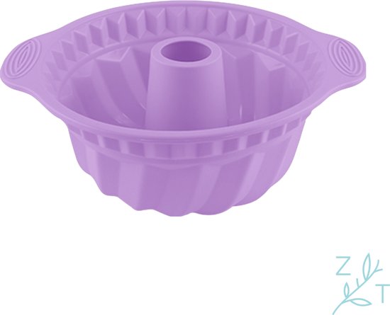 ZijTak - Spiraal bakvorm - Tulband - Tulbandvorm - Silicone - Pastel paars