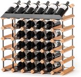 Casier à vin SMH LINE® - 63 bouteilles - Casier à vin traditionnel - Métal et bois