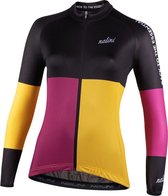 Nalini - Dames - Fietsshirt - Lange Mouwen - Wielrenshirt - Geel - Zwart - NEW LS COLOR LADY J - XL