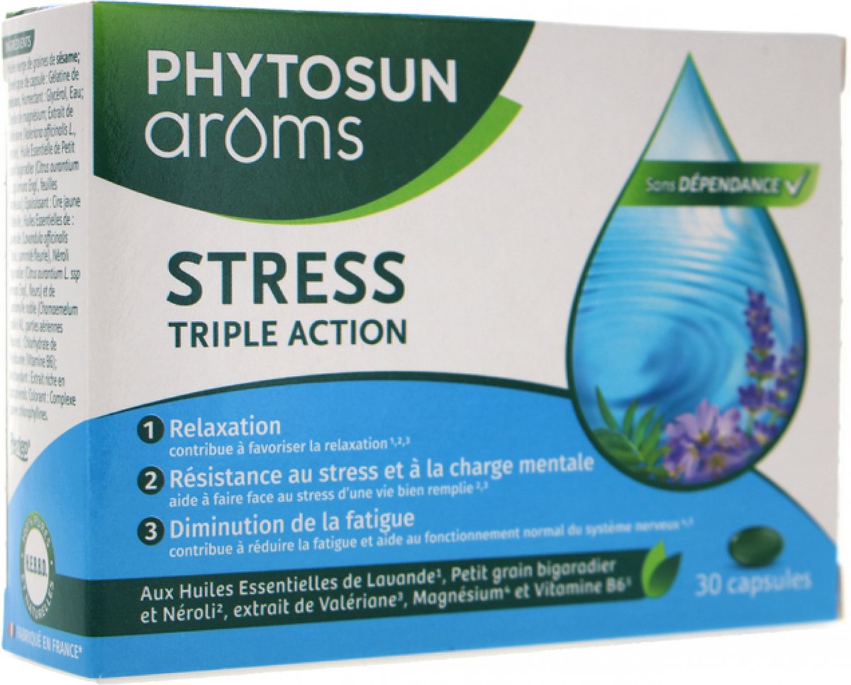 Goedkoopste Phytosun Arôms Stress Drievoudige Actie 30 Capsules