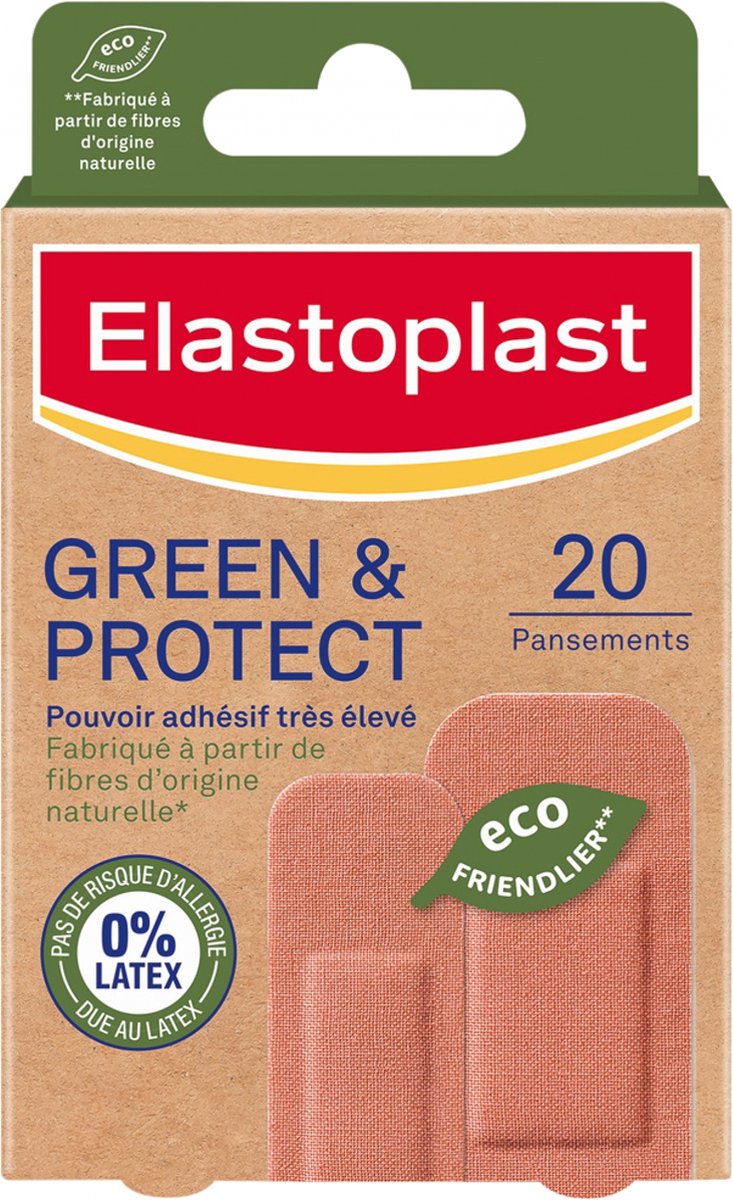 Goedkoopste Elastoplast Green & Protect 20 Dressings