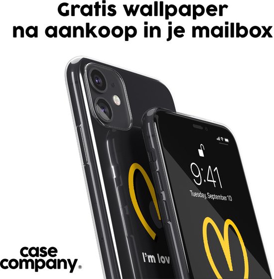 Case Company® - Coque avec cordon pour Samsung Galaxy S24 Ultra - I'm lovin' you - Coque de téléphone avec cordon Zwart - Protection sur tous les côtés et sur le bord de l'écran