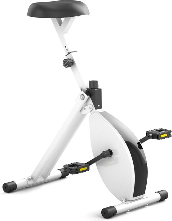 Worktrainer - Deskbike Original - Lichaamslengte 140 - 185 cm - Hometrainer - Bureaufiets - Wit / Wit frame