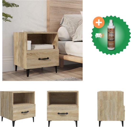 Kaptafel met kastje LED bewerkt hout zwart kopen