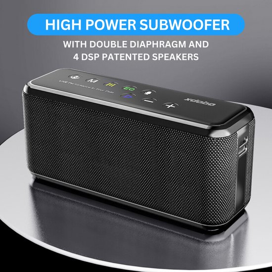 xdobo X8 MAX Draadloze Bluetooth Speaker 100Watt - Deep Bass - TWS Connectie - Waterproof - Zwart van xdobo — afbeelding 3