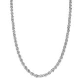 Juwelier Zwartevalk zilveren rope / koord ketting - 25.231-3.7mm/45cm--