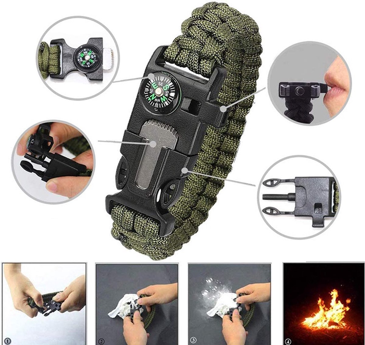 Pelle Pliable Multi-usages - Kit Survie Camping Et Chasse - Outil Tactique Neuf