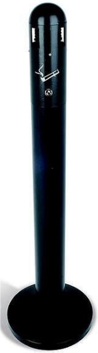 Probbax staande asbakzuil 3L gepoedercoat met binnencontainer, AT-0292-DGRY