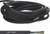 10 meter Lapp 1600103 H07RN-F 3x1,5 mm² flexibele rubberen kabel met aardgeleider I UV-bestendige kabel voor buitengebruik I oliebestendig I koudebestendig I aansluitkabel 3G1,5 mm2 zwart