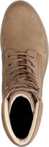 Manfield - Heren - Beige nubuck veterboots - Maat 45