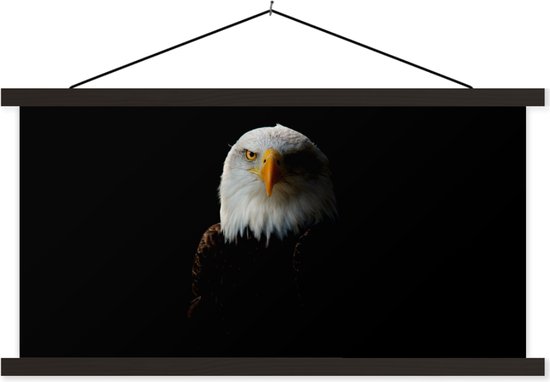 Porte-affiche avec affiche - Affiche scolaire - Aigle - Vogel - Zwart - 150x75 cm - Lattes noires